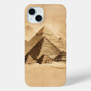 Coque iPhone 15 Mini Pyramides en Egypte Vintage