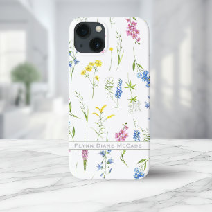 Case-Mate iPhone Case Quaint Vintage Wildflowers Foliage