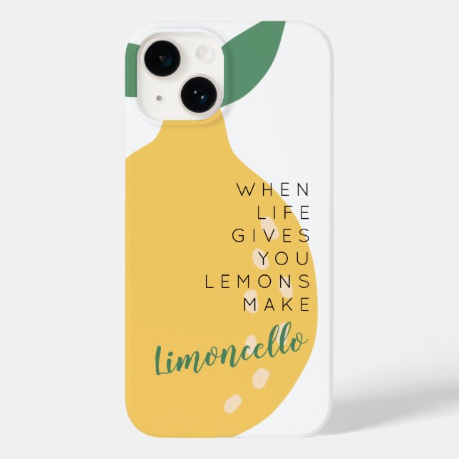 Coques Case-Mate iPhone Quand La Vie Vous Donne Des Citrons Font Du Limonc (Verso)