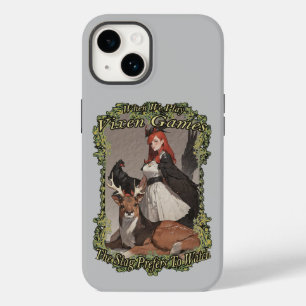 Coque Pour iPhone 14 Quand nous jouons à vixen jeux le cerf préfère reg