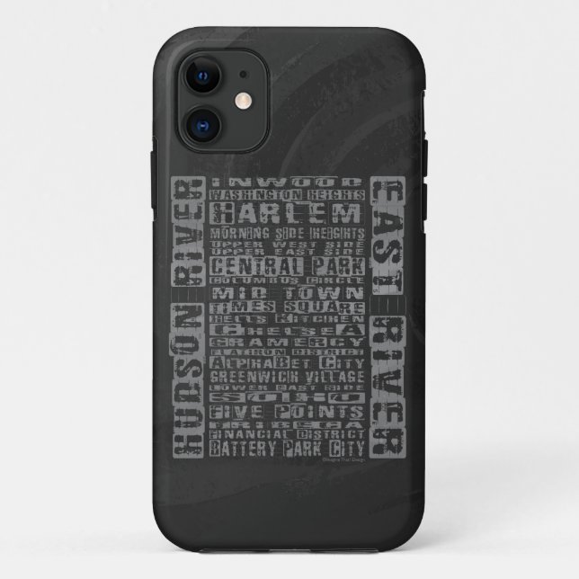 Coques Case-Mate iPhone Quartiers NYC Gris (Dos)