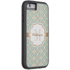 Quatrefoil Monogram Eggshell Blue et Gold