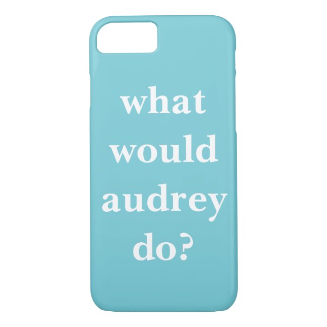 Coques Case-Mate iPhone Que ferait Audrey ? (Dos)