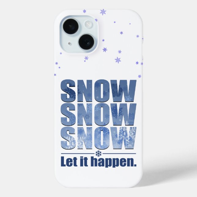 Coques Case-Mate iPhone Que La Neige Arrive (Verso)