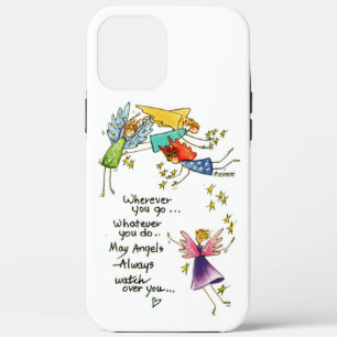 Case-Mate iPhone Case "Que les anges gardent toujours sur vous" dessin P