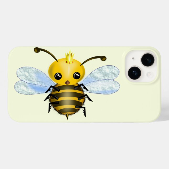 Coques Case-Mate iPhone Queen Bee - Couleurs personnalisées - Texte (Verso (horizontal))