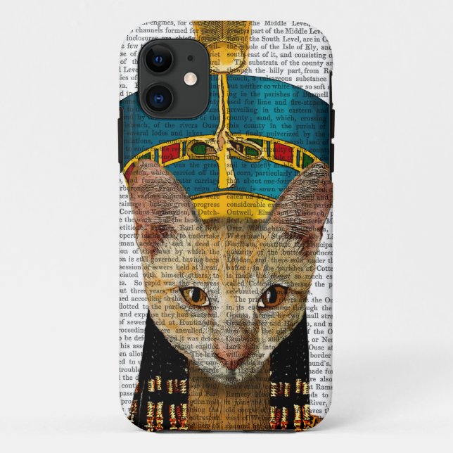 Coques Case-Mate iPhone Queen Cat d'Égypte (Dos)