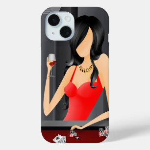 Coque Pour iPhone 15 Queen of the Game - Las Vegas
