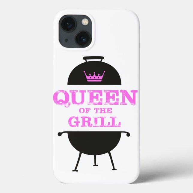 Coques Case-Mate iPhone Queen Of The Grill, Couronne Rose (Verso)