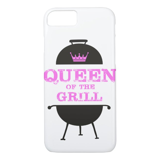 Coques Case-Mate iPhone Queen Of The Grill, Couronne Rose (Dos)