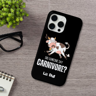 Coque iPhone 15 Pro Max Quelqu'Un A Dit Carnivore Drôle Amateur De Viande