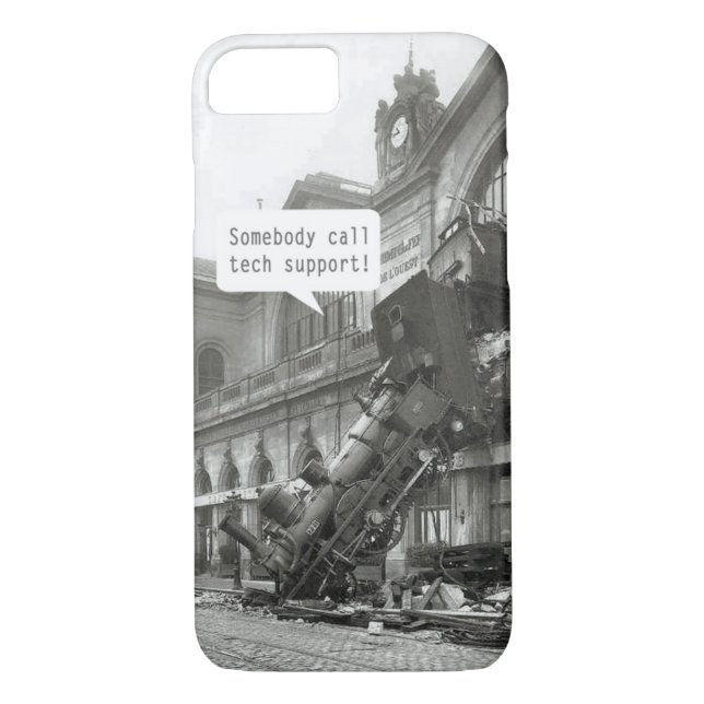 Coques Case-Mate iPhone Quelqu'un appelle l'épave du train de soutien tech (Dos)