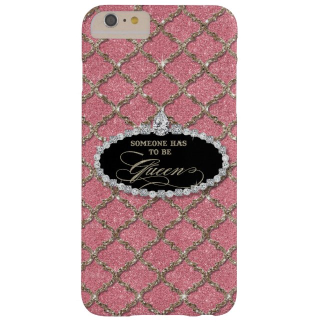 Coques Case-Mate iPhone Quelqu'un doit être Queen, Quatrefoil Jewel Partie (Dos)