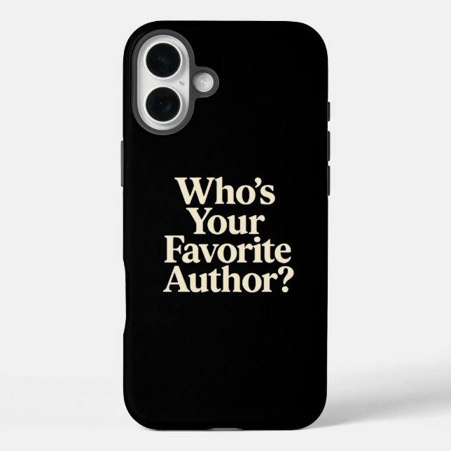 Coques Case-Mate iPhone Qui est votre auteur favori ? (Verso)