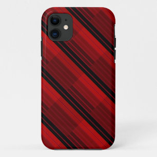 Case-Mate iPhone Case Quilit en mosaïque géométrique rouge et noire