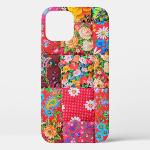 Case-Mate iPhone Case Quillette patchwork artisanale avec motif floral e