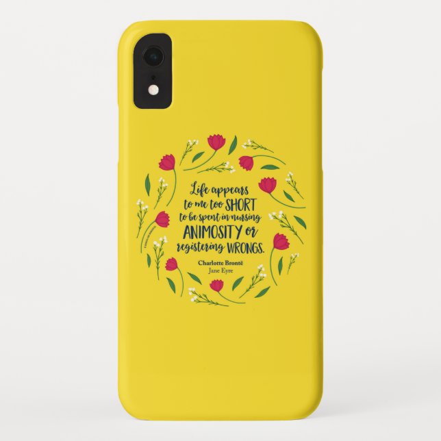 Coques Case-Mate iPhone Quota de Charlotte Bronte Jane Eyre Floral Life Bo (Dos)