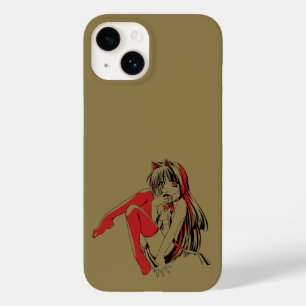 Coque Pour iPhone 14 R & B Manga, Neko Catgirl Furry Loli Anime