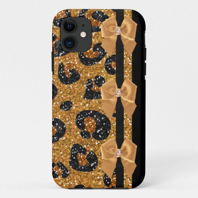 Coques Case-Mate iPhone RAB Rockabilly Gold Leopard Print Sugar Skulls (Dos)