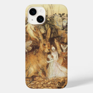 Coque Pour iPhone 14 Rabbit Parmi les fées, contes de fées Vintages