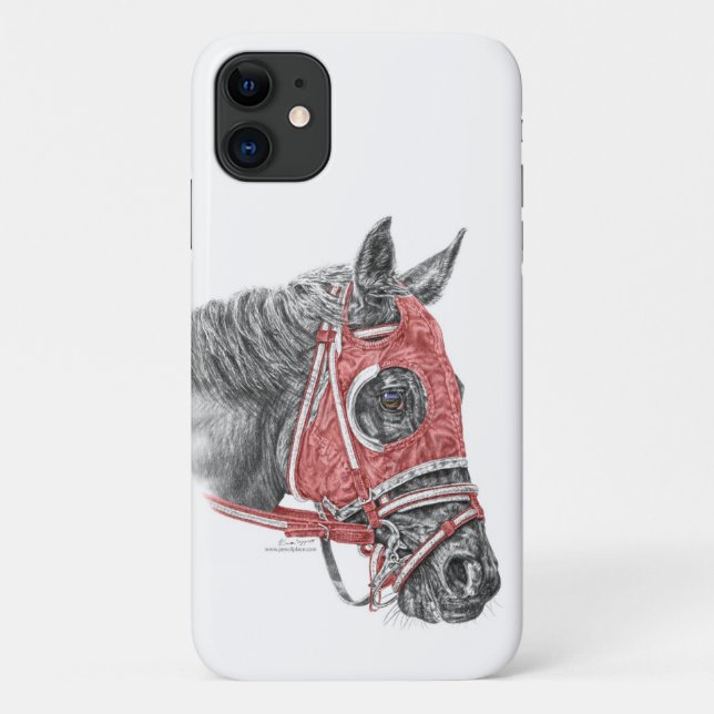 Coques Case-Mate iPhone Race Horse Portrait Soies (Dos)