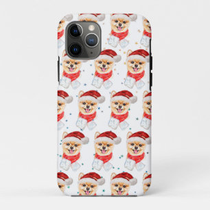 Case-Mate iPhone Case Races de chiens Poméranie étoiles de Noël