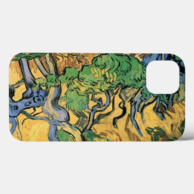 Coques Case-Mate iPhone Racines et troncs d'arbre par Vincent van Gogh (Verso (horizontal))