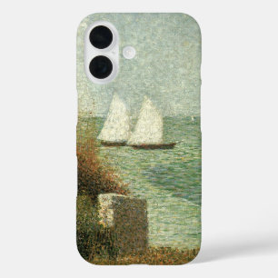 Coque Pour iPhone 16 Rade de Grandcamp par Georges Seurat, Art Vintage