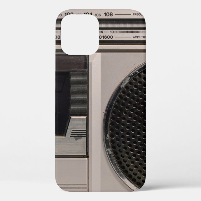 Coques Case-Mate iPhone Radiocassette radio stéréo portable rétro obsolète (Verso)
