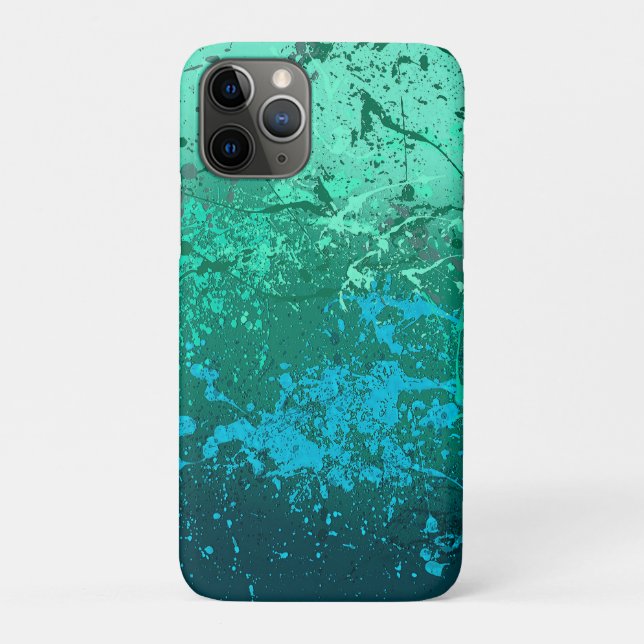 Coques Case-Mate iPhone Rafale de menthe : Art de projection abstrait (Dos)