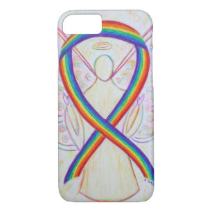 Case-Mate iPhone Case Rainbow Awareness Ribbon Angel Custom iPhone7 Coqu