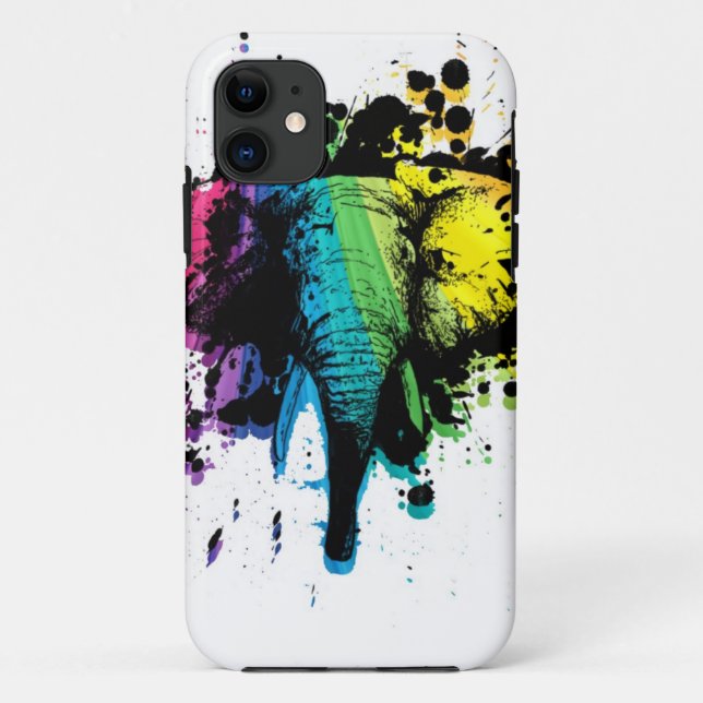 Coques Case-Mate iPhone Rainbow Bull Elephant Abstrait Coque-Mate iPhone C (Dos)