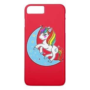 Case-Mate iPhone Case Rainbow Celestial Blue Moon & Stars Unicorn