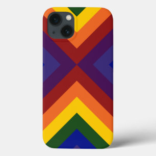 iPhone 13 Case Rainbow Chevrons