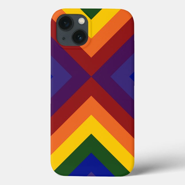 Coques Case-Mate iPhone Rainbow Chevrons (Verso)