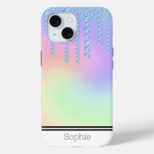 Coque Pour iPhone 15 Rainbow Diamond Drivers Custom Samsung