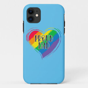 Case-Mate iPhone Case Rainbow Heart Flag Fier papa LGBT Gay pride Mois