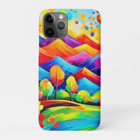 Rainbow Mountains Paysage Abstrait