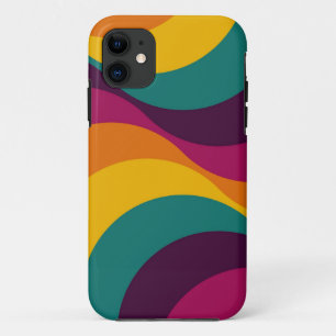 Case-Mate iPhone Case Rainbow Retro Wavy Motif