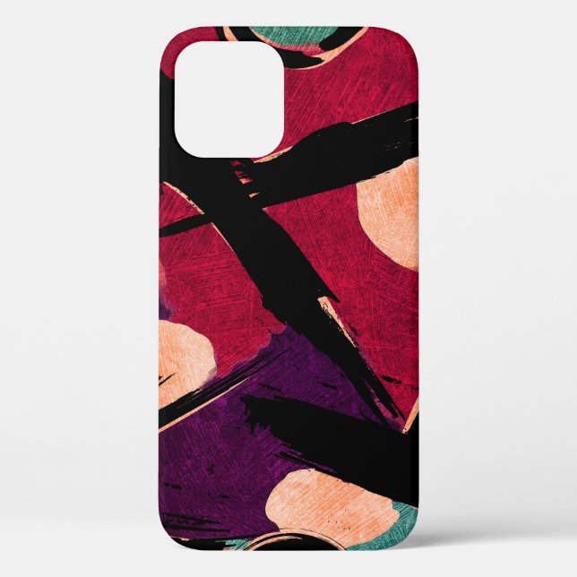 Coques Case-Mate iPhone Rainbow Streaks : Texture acrylique Abstraite (Verso)