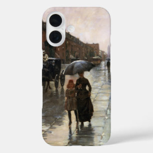 Coque Pour iPhone 16 Rainy Day, Boston par Frederick Childe Hassam