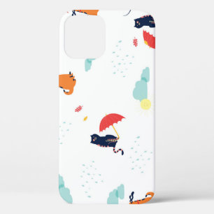 Case-Mate iPhone Case Rainy Day Friends : Chien de chat Vintage