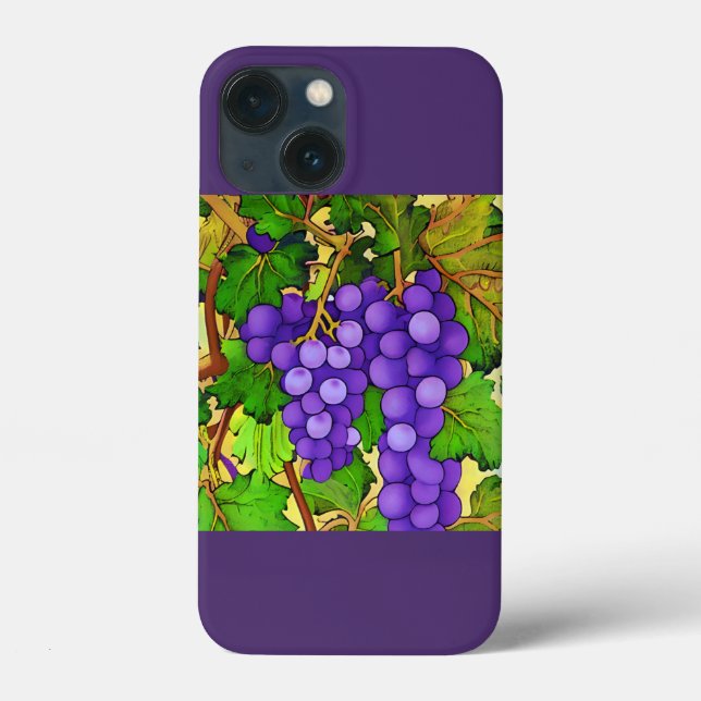 Coques Case-Mate iPhone Raisins pourpres sur un Grapevine (Verso)