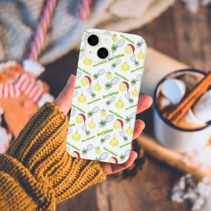 Coque Pour iPhone 14 Raquette de tennis et balles à l'aquarelle Joyeux