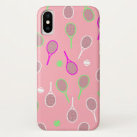 Raquettes cool Rose Retro Joueur de tennis Motif