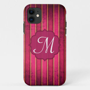 Etui iPhone Case-Mate Raspberry Gold Stripe Mod Monogramme IPHONE 5 Coqu