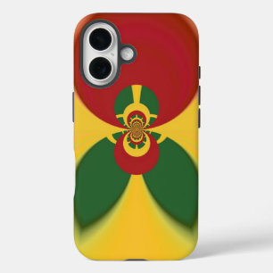 Coque Pour iPhone 16 Rasta Colours Art Abstrait Imprimer