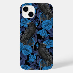 Coque Pour iPhone 14 Plus Ravins et roses bleus