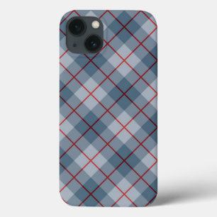 Etui iPhone Case-Mate Rayure Bleu-Rouge de plaid polarisé