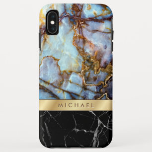 Coque Case-Mate Pour iPhone Rayure de marbre d'or de textures de pierre de